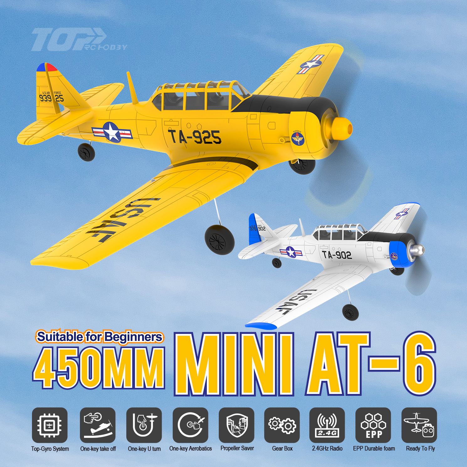 TOP RC HOBBY 450MM MINI AT-6