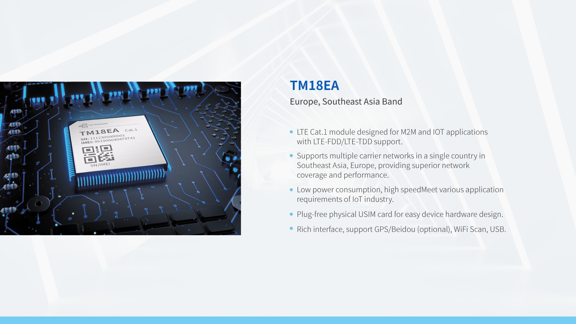 Cat1 Wireless  Communication Module  TM18 Series