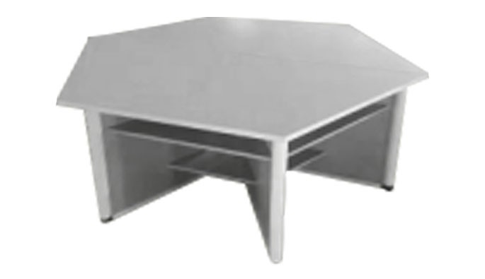 铝木（免漆板）六边桌