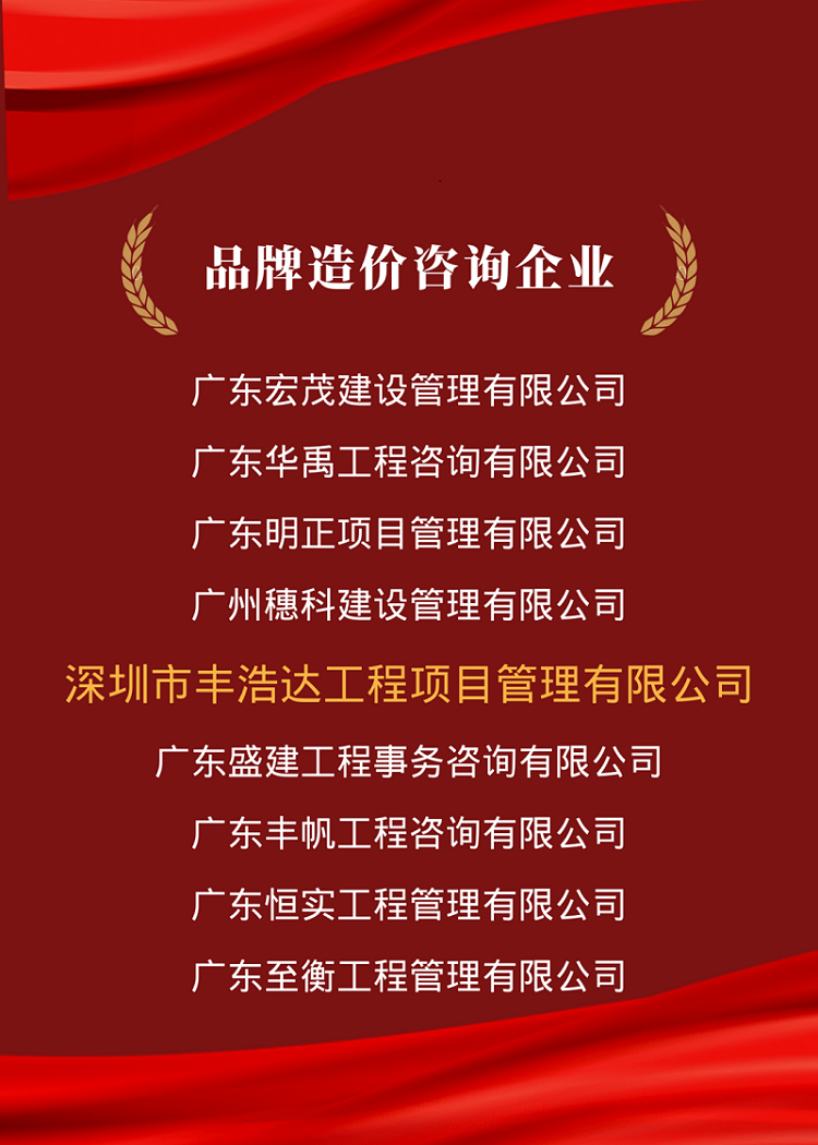 喜讯丨丰浩达被评选为2021年度广东省工程造价特色企业和特色团队