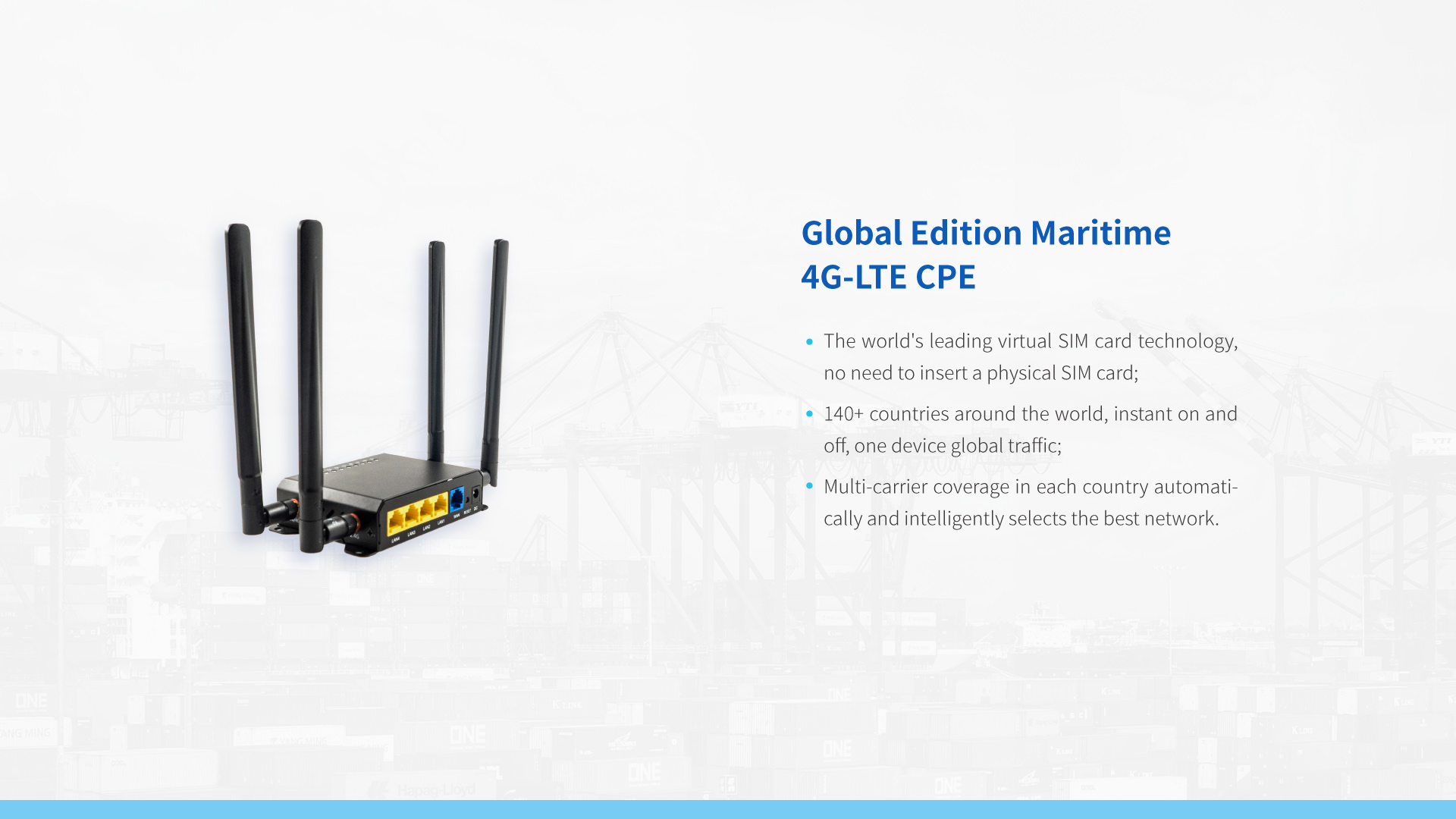 Global Maritime 4G Router