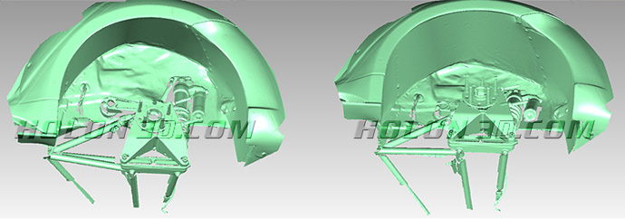 赛车车身三维扫描方案