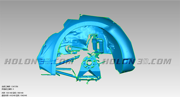 赛车车身三维扫描方案