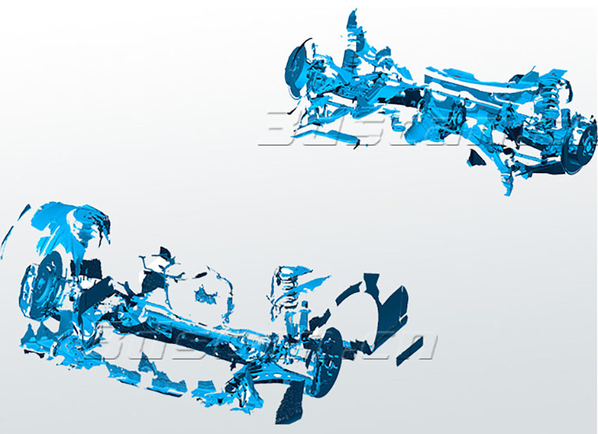 赛车悬挂系统3D扫描