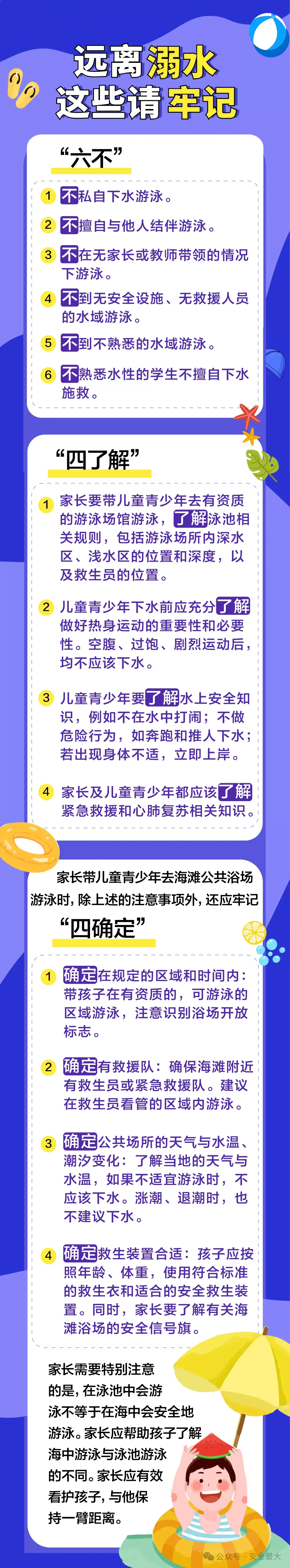 安全第一！超全防溺水安全教育知识