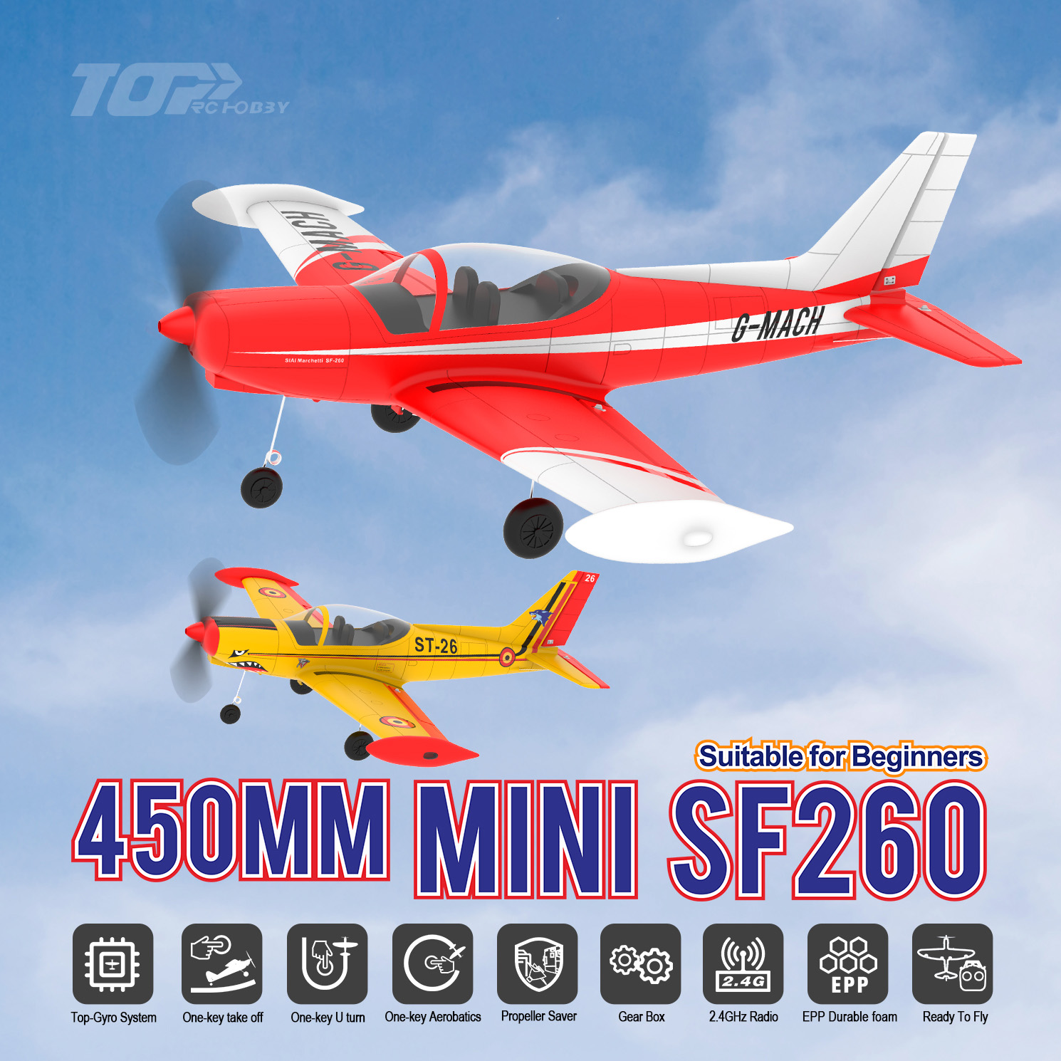 TOP RC HOBBY 450MM MINI SF260