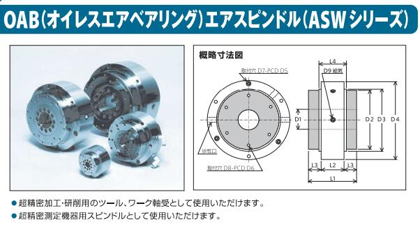 ASW-150无油气轴承OILESオイレス工業