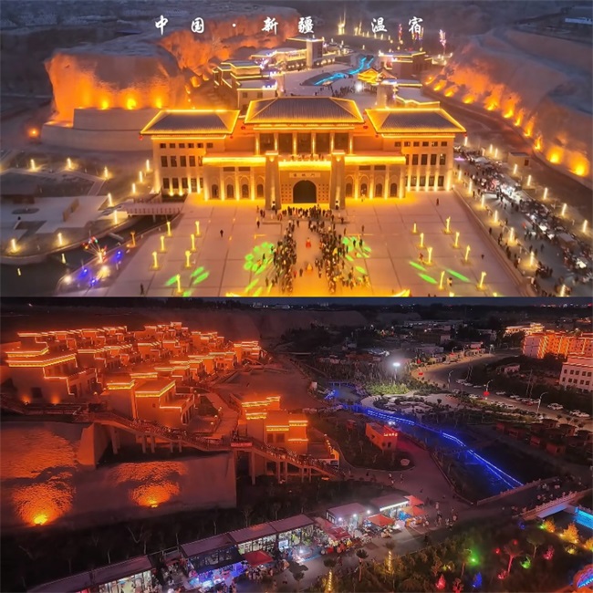 The Wensu Ancient City Projection Show uses the Wincomnke Krinda projector