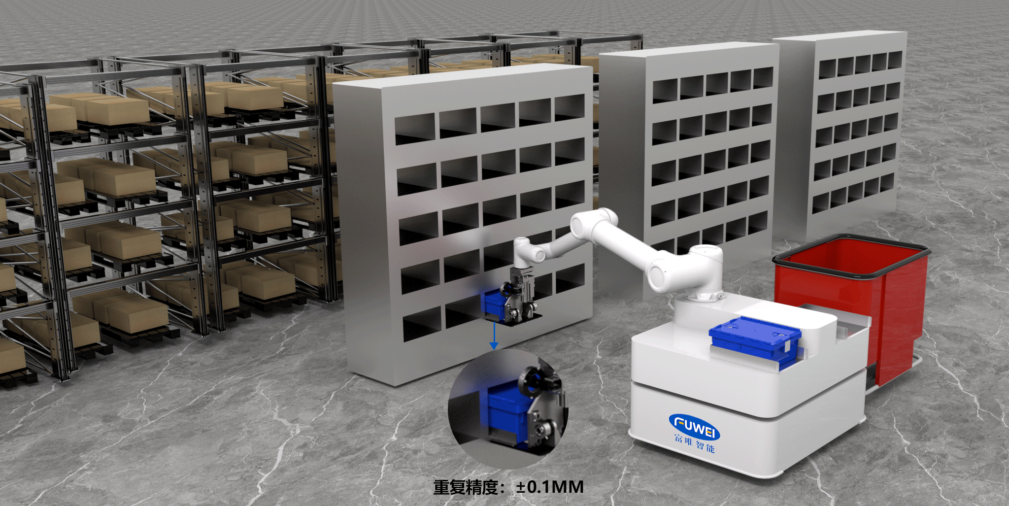 富唯智能2D視覺賦能信封料箱精準上料