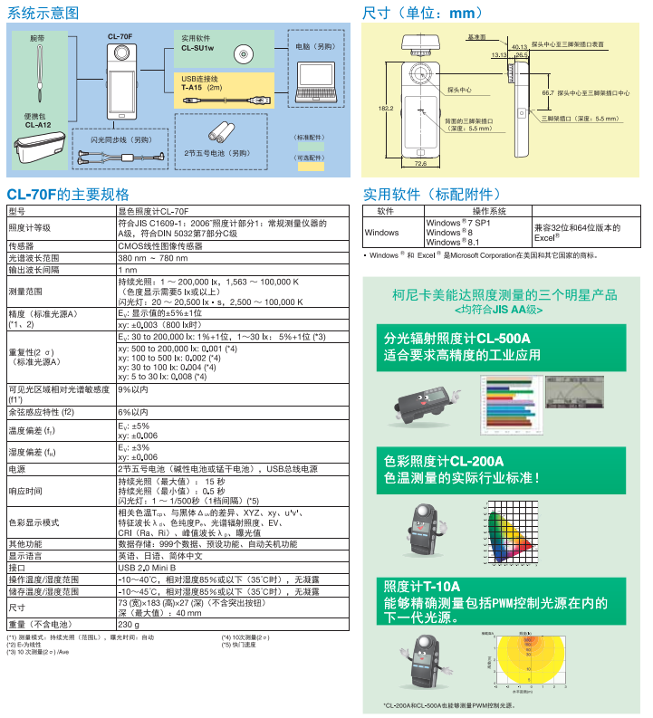 CL-70F 显色照度计