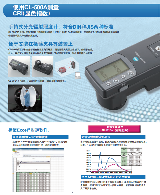 CL-500A 分光辐射照度计