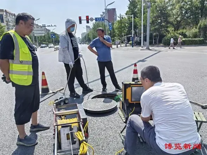 NEWS丨临淄全面管网排查，施罗德机器人助其雨污“各行其道”