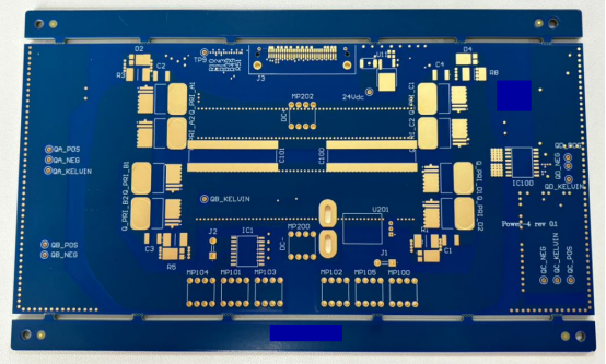 10-layer of thick copper & blind vias & cu-inlay process