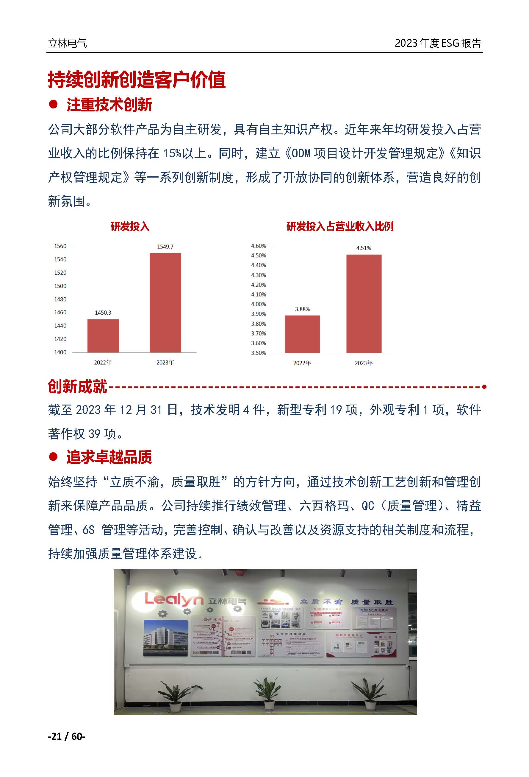 厦门立林电气控制技术有限公司2023年ESG报告