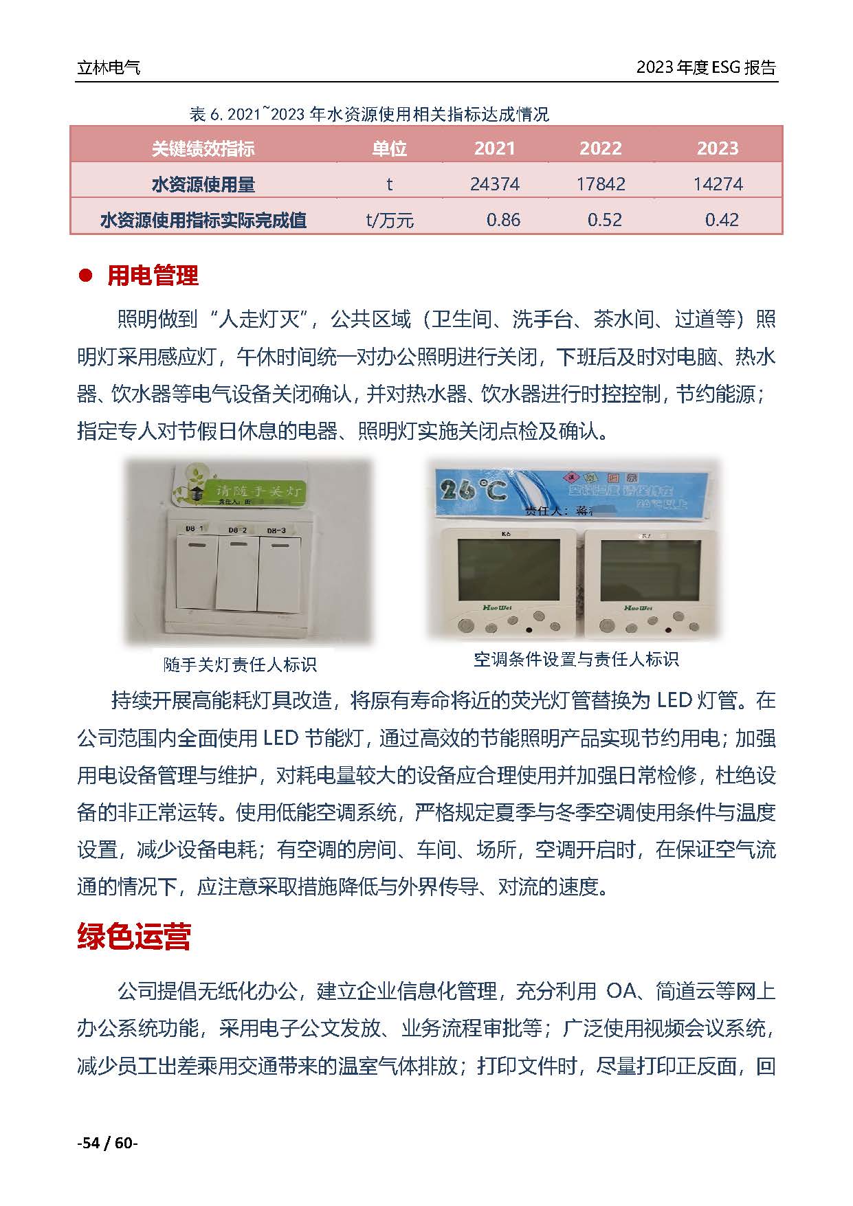 厦门立林电气控制技术有限公司2023年ESG报告