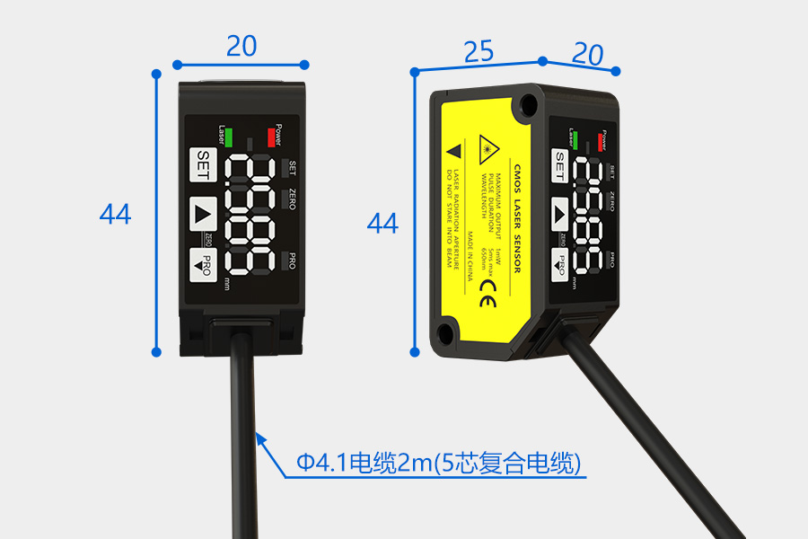 The FSD22 miniature laser displacement sensor breaks through size constraints and delivers precision