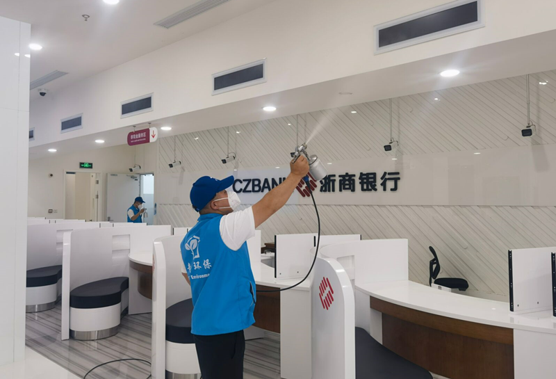 浙商银行上海分行辖区网点甲醛治理空气净化