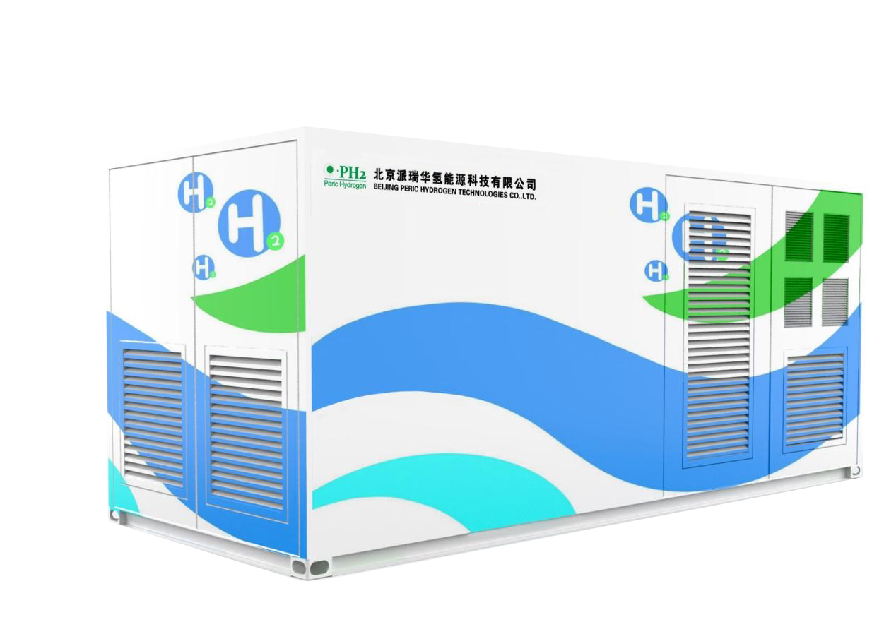 Skid-mounted and integrated Water-electrolyzed H₂ generation, storage and refueling equipment