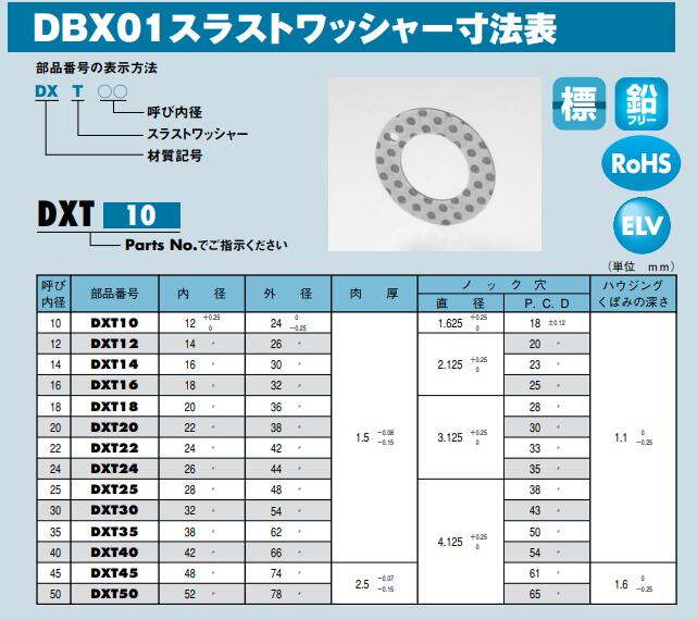 DAIDOMETAL大同メタル工业DXT10预润滑轴承