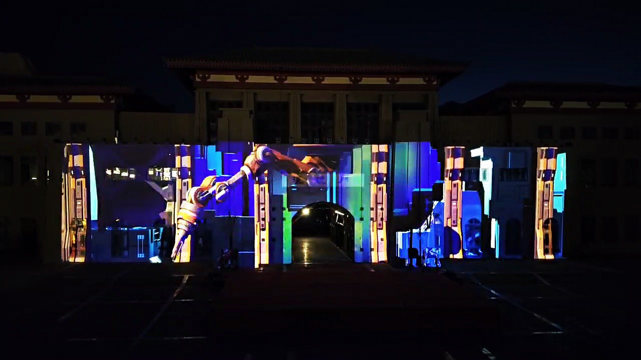 The Wensu Ancient City Projection Show uses the Wincomnke Krinda projector