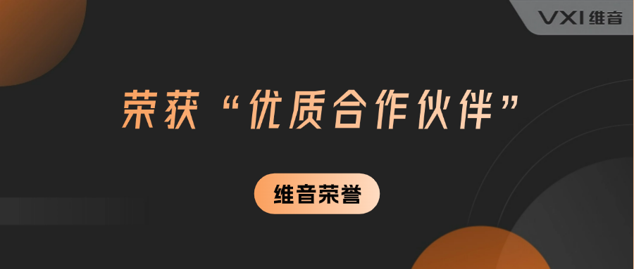 凭实力获赞！维音以出色陪伴式服务荣膺“优质合作伙伴”