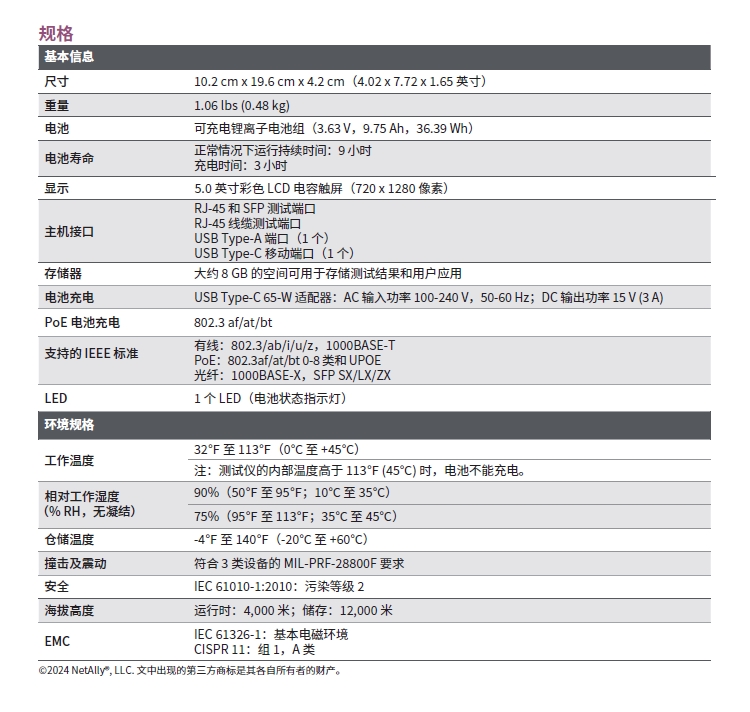 LinkRunner® AT 3000 网络和线缆测试仪