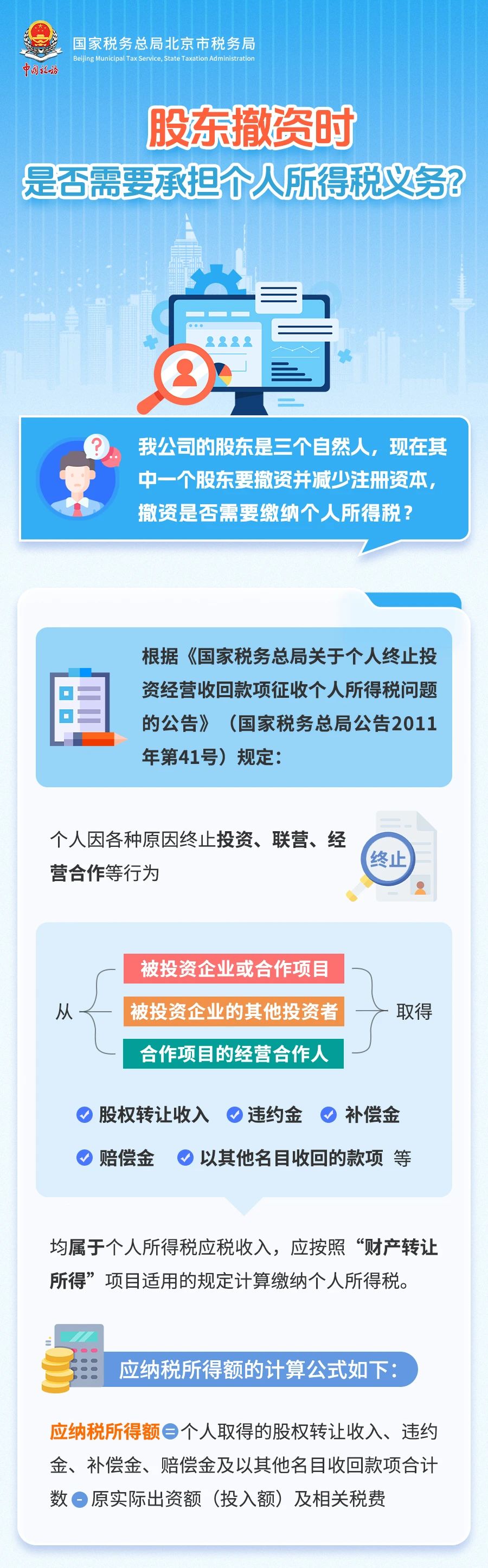 股东撤资时，是否需要承担个人所得税义务？