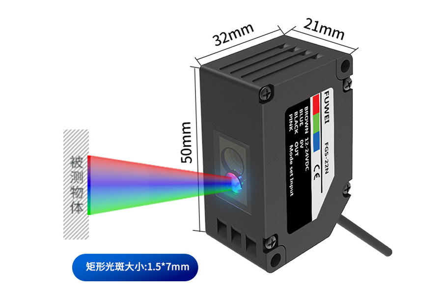 产品推介|富唯FGS-22系列颜色传感器，精准色彩识别的工业利器