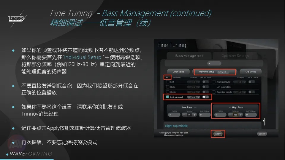 革命性的房間主動(dòng)聲學(xué)處理技術(shù)：Trinnov創(chuàng)諾WaveForming