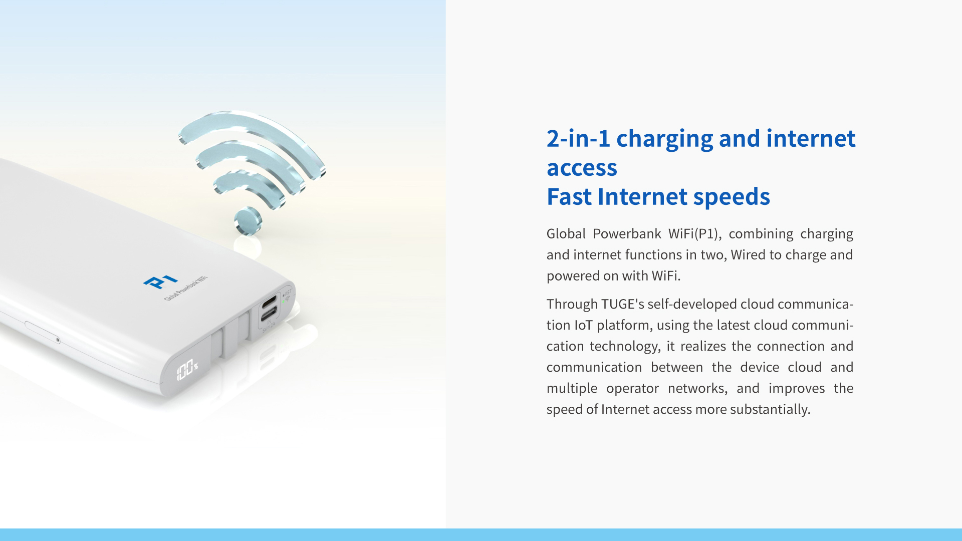 Global Band Pocket fast charging WiFi P1