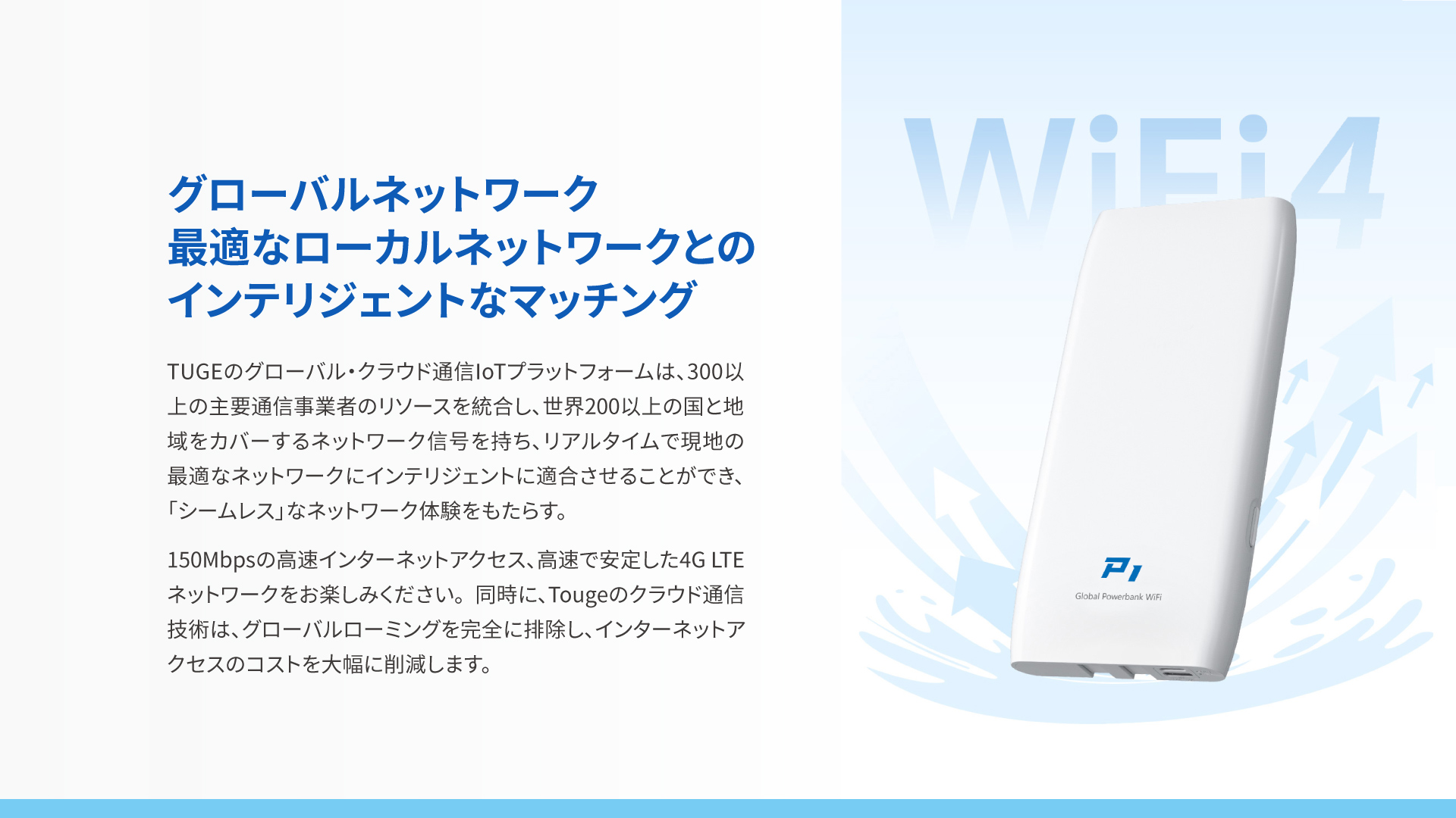 グローバル・オンザゴー 充電WiFi  P1