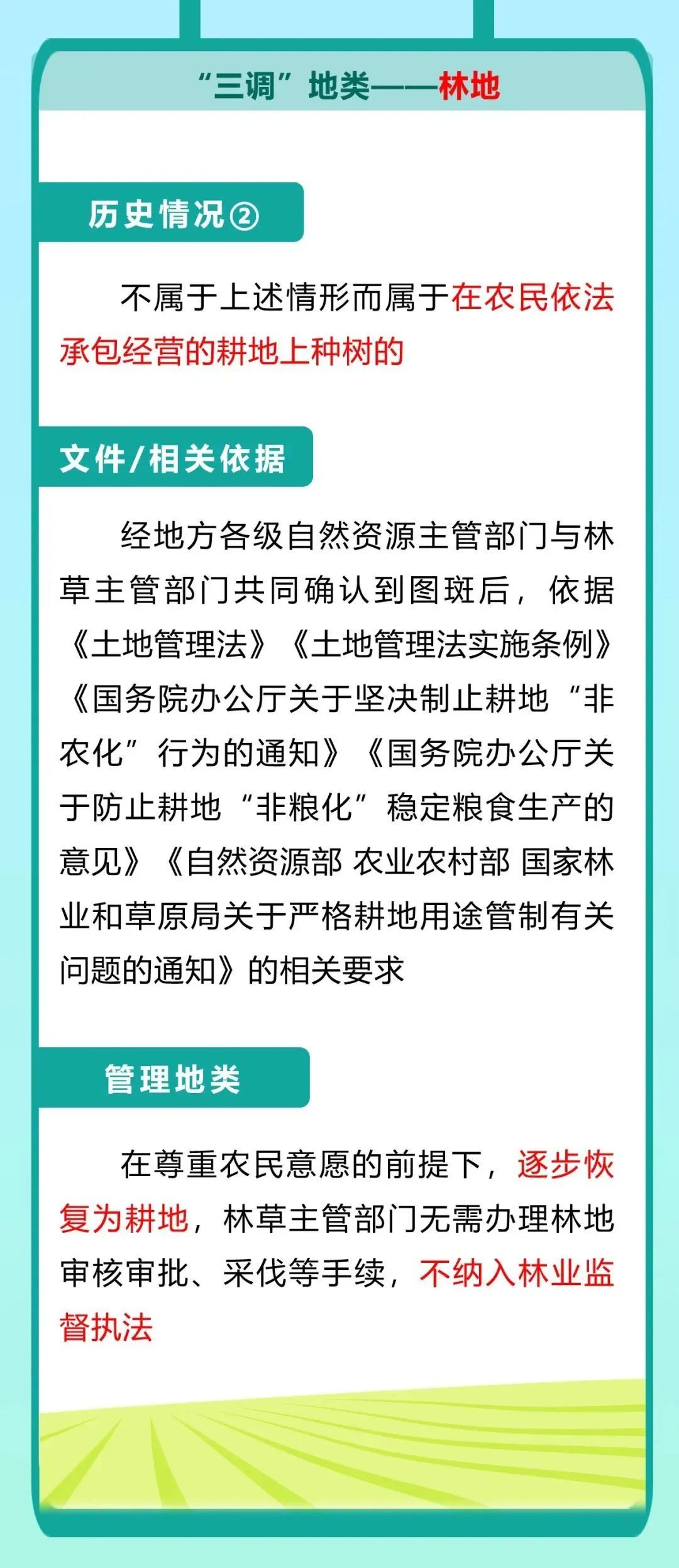 耕地上造林、林地开垦怎么认定地类？