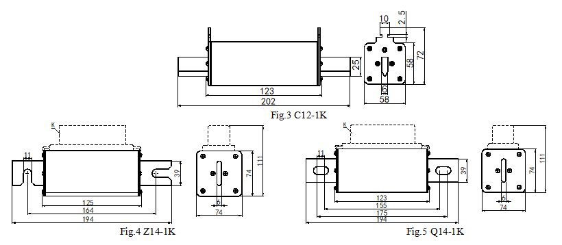 ES17 series energy storage distribution box fuse