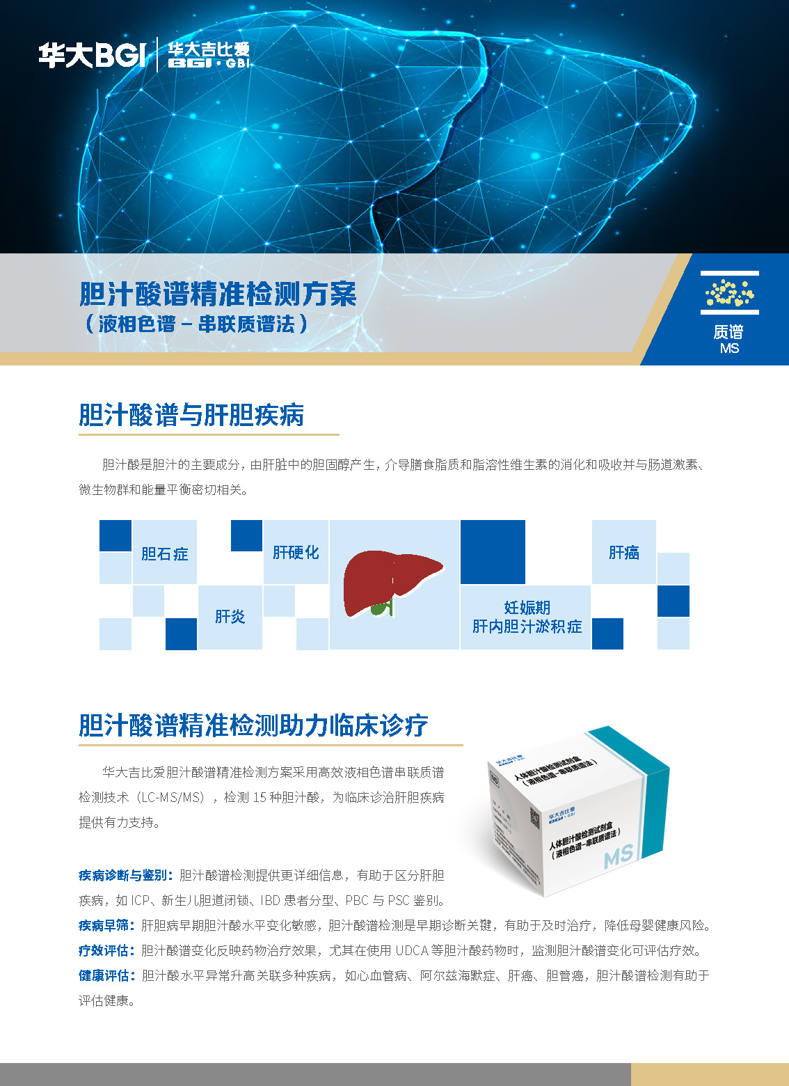 胆汁酸谱精准检测方案