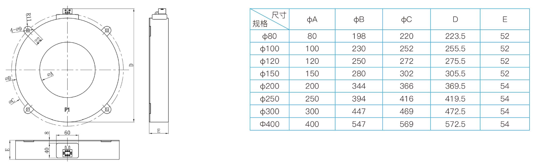 ZHSCT 高靈敏泄漏電流互感器