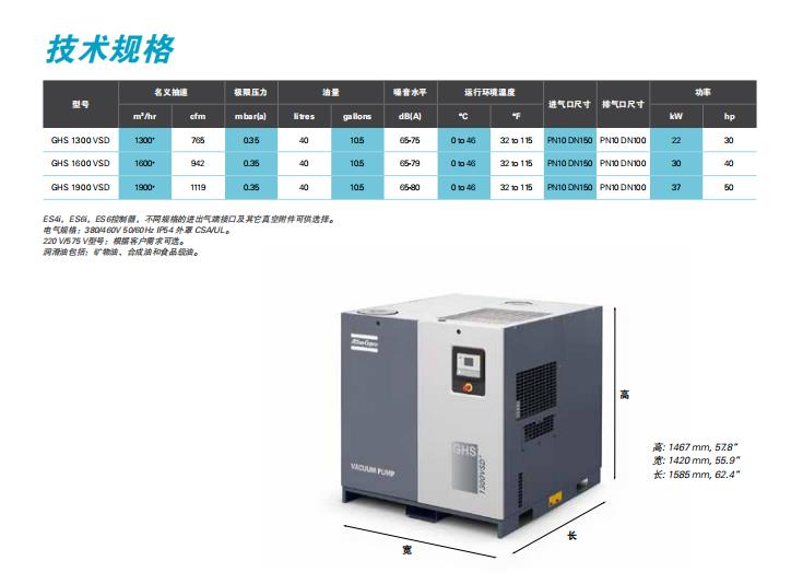 螺桿真空泵,螺桿真空泵參數(shù)