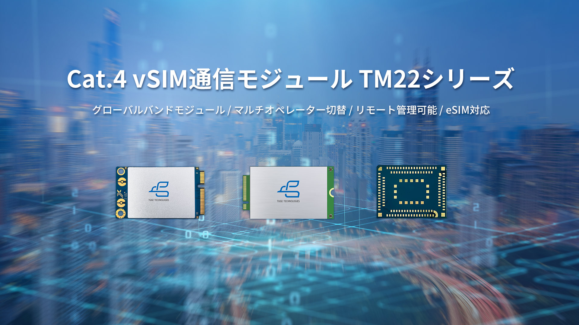 Cat.1 vSIM通信モジュール TM22