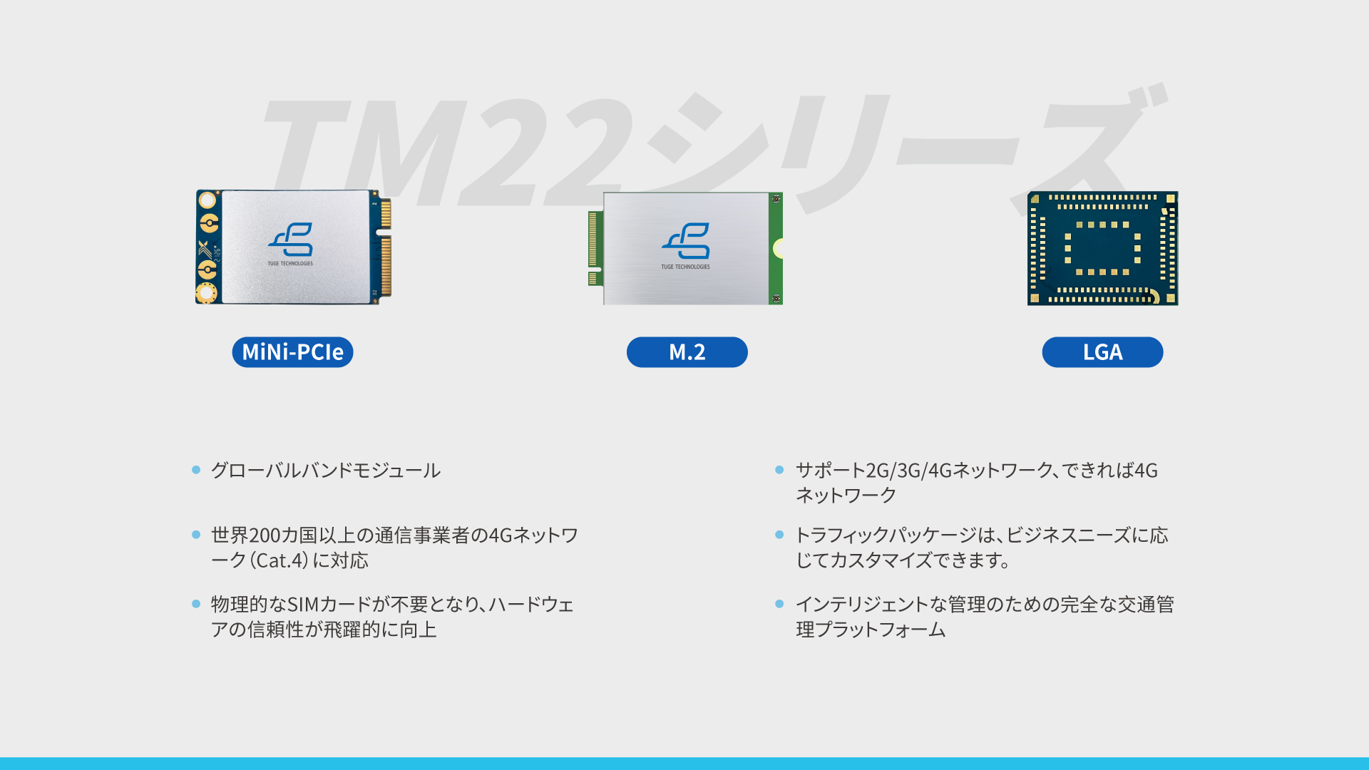 Cat.1 vSIM通信モジュール TM22