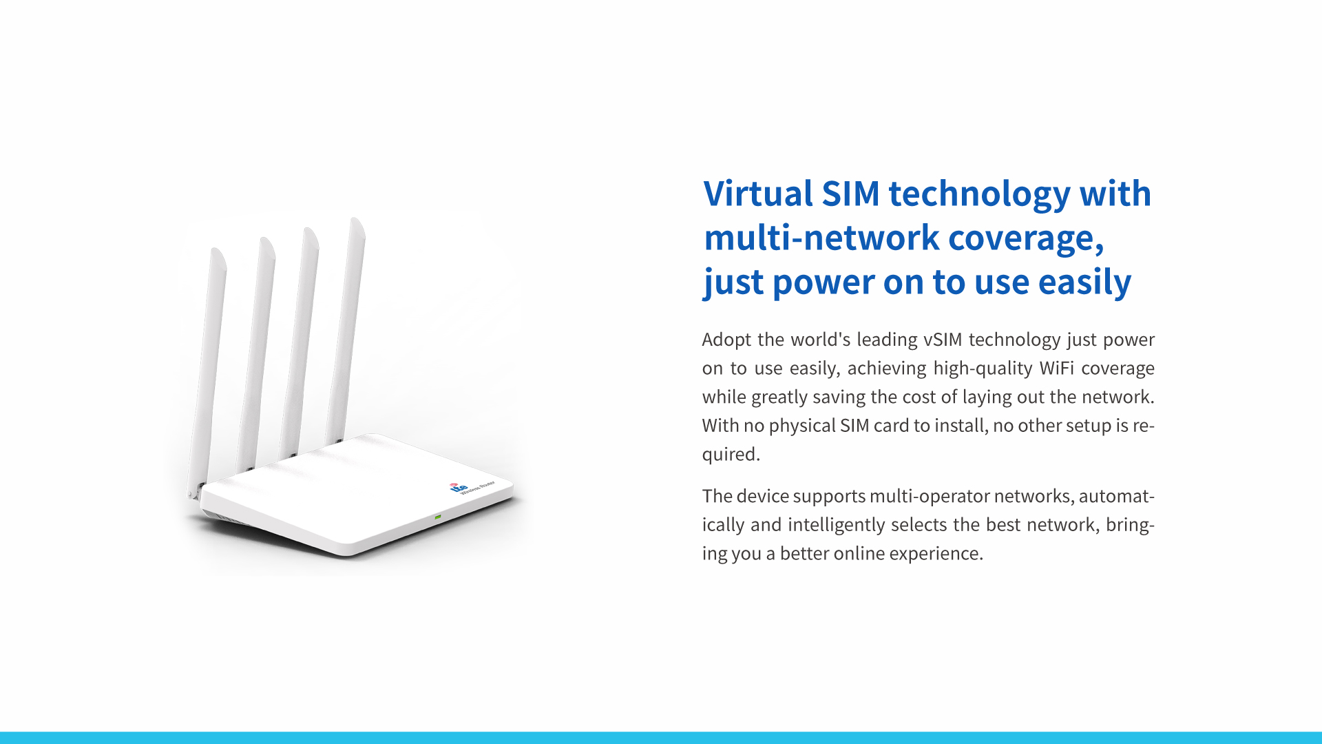 vISM 4G Wireless Router CPE  TR110