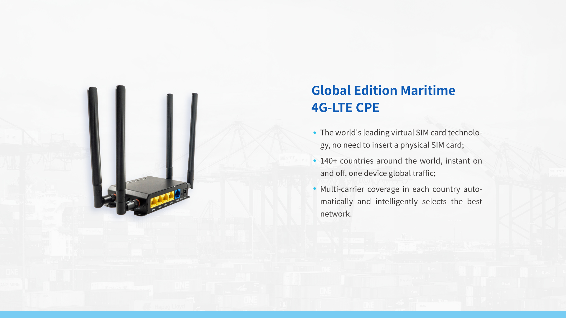 Global Maritime 4G Router