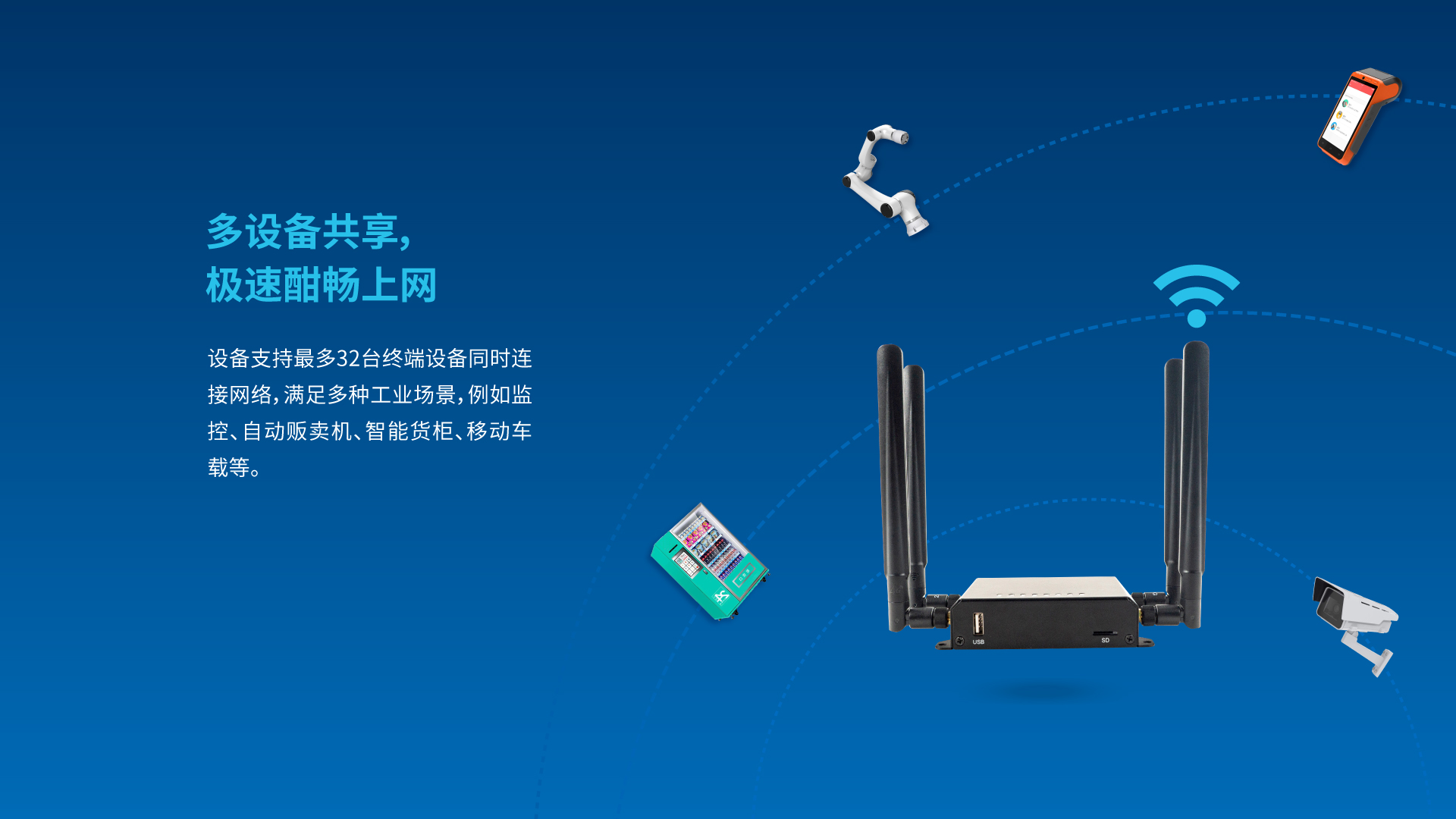 vSIM 4G无线工业路由器 TR100