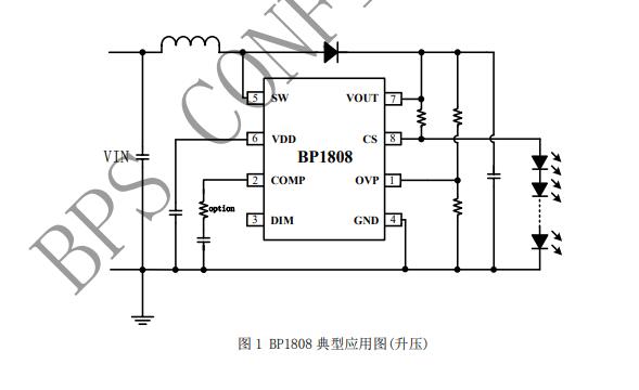 BP1808 升降压型 LED 驱动芯片 BP1808 升降压型 LED 驱动芯片