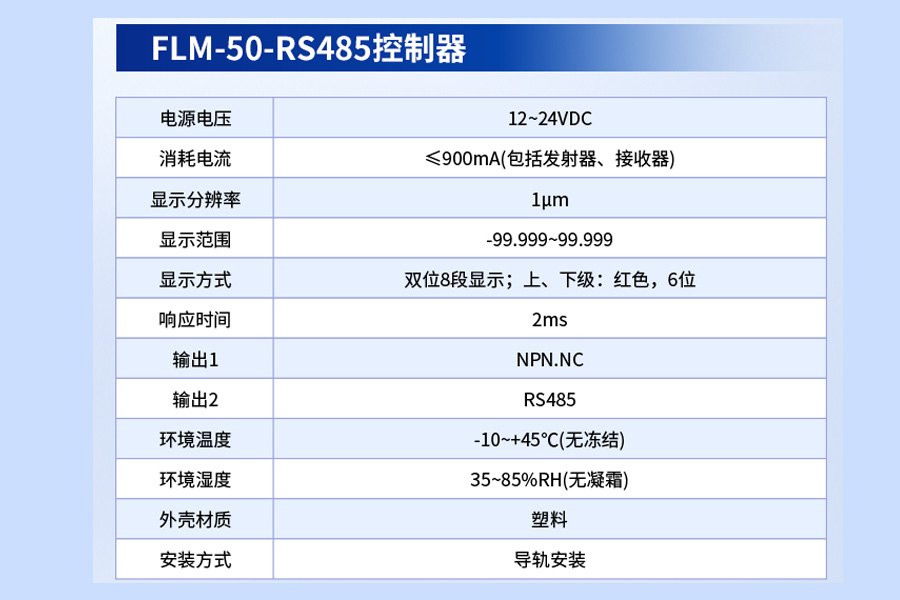 FLM-50-RS485测量传感器：精准定位与高效通信的工业解决方案