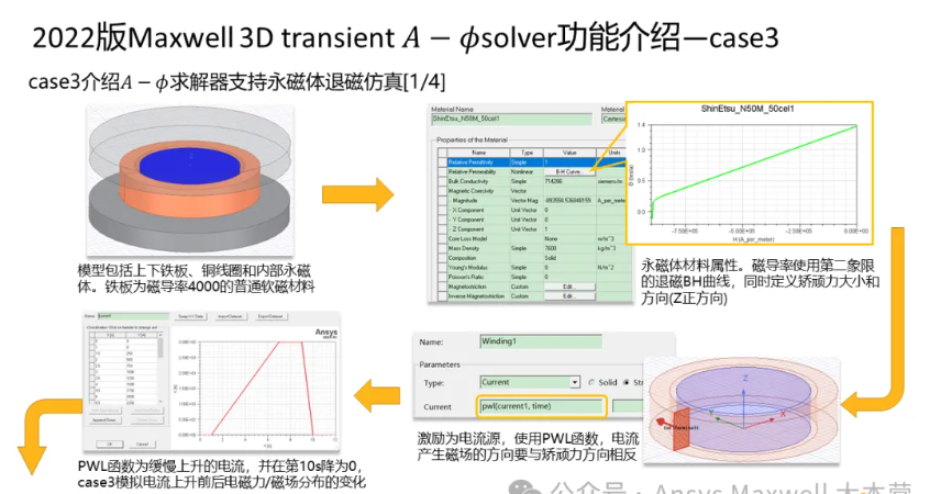 Maxwell 3D Transient A-phi 求解器介紹（3/5）