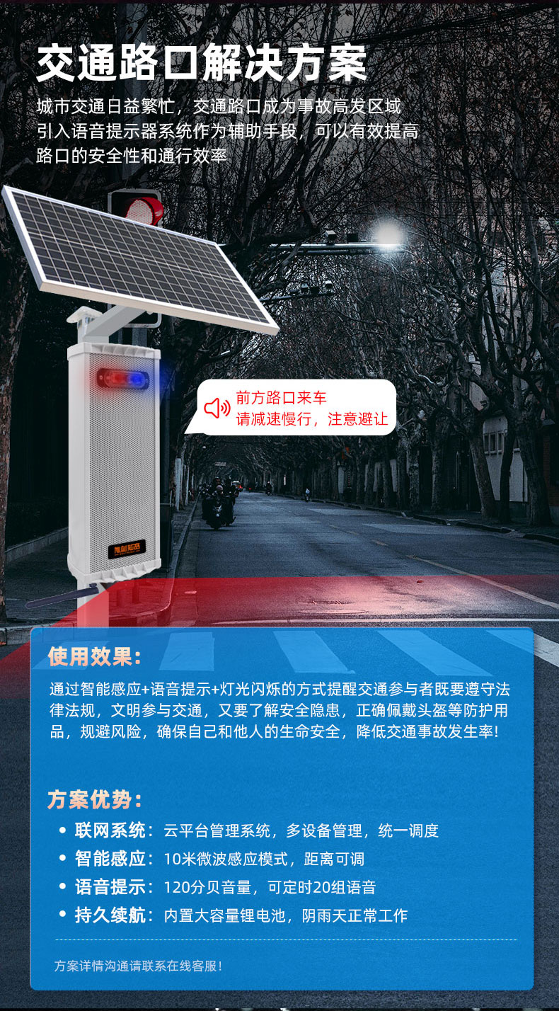 WT-W24太阳能语音播报器