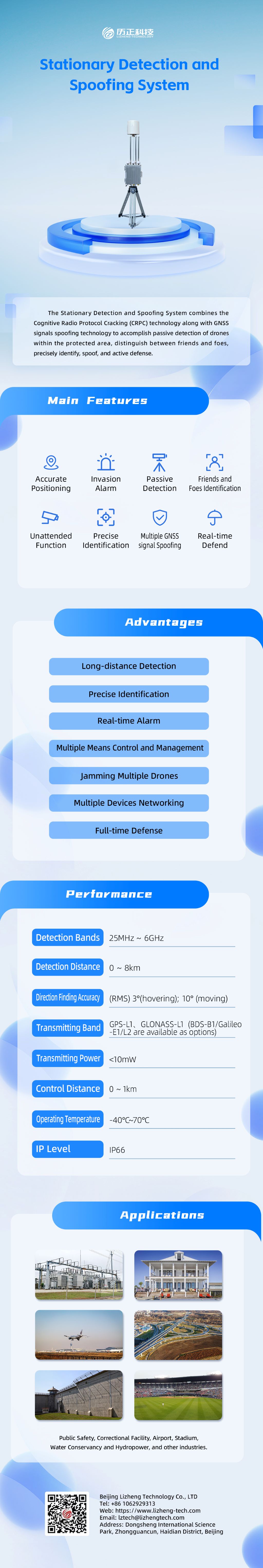 Stationary Drone Detection and Spoofing System (DS31/DS51/DS81)