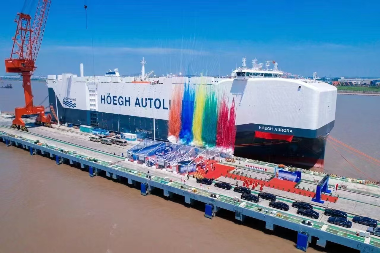 Naming and Delivery of Höegh Aurora, the World's Largest and Greenest Car Carrier