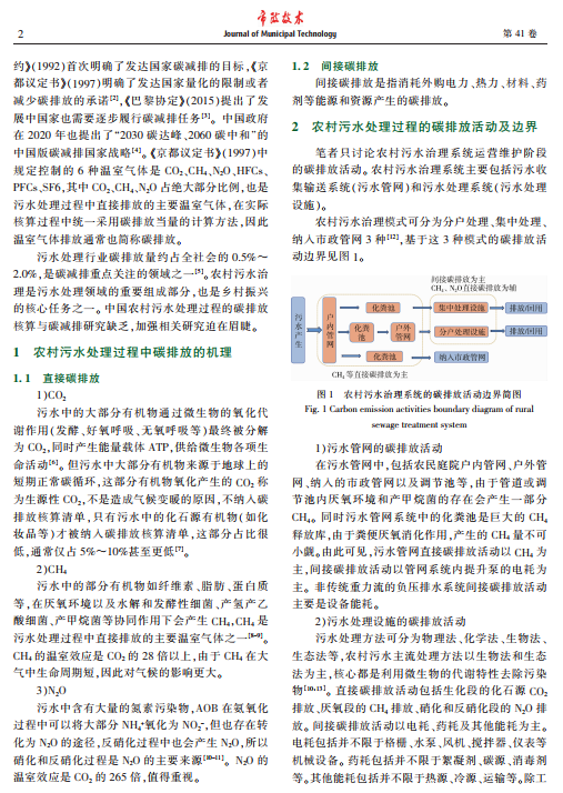 赵伟华：农村污水处理过程的碳排放核算与碳减排研究综述|市政技术2023年度优秀论文