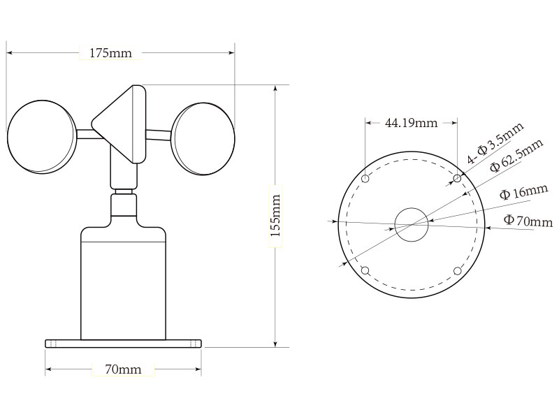 NHFS45風速傳感器