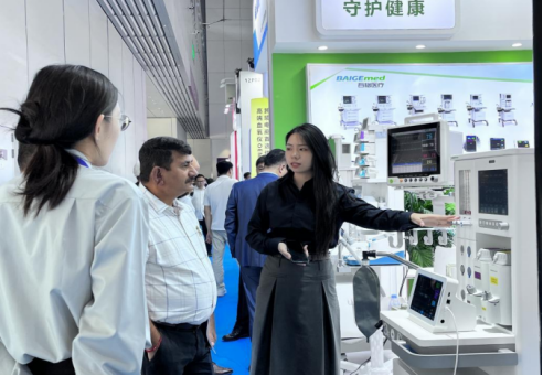 Baige Medical Participated in the 90th CMEF, Displaying Innovative Anesthesia Machine Technology